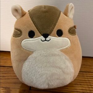 Plush Chipmunk Toy - Brown and White